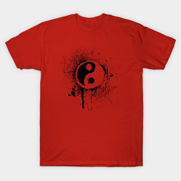 bloody Yin Yang T-Shirt by graphicganga